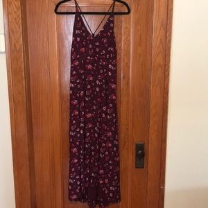 SOLD Urban Outfitters Maroon Floral Dress